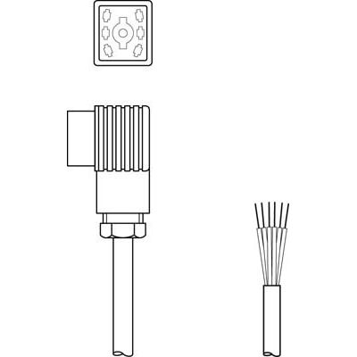 Leuze - Konfektioniertes Sensor-Aktor-Kabel Anschlussleitung BK7 KB-092- 2000- 6