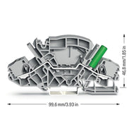 WAGO - Durchgangs-Reihenklemme 2-Leiter-Durchgangsklemme 2007-8801/044-000 6mm² − 20 Stück