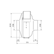Maico - Ventilator für Rohreinbau Radial-Rohrventilator ERR 10/2 EC 362m3/h, NW100