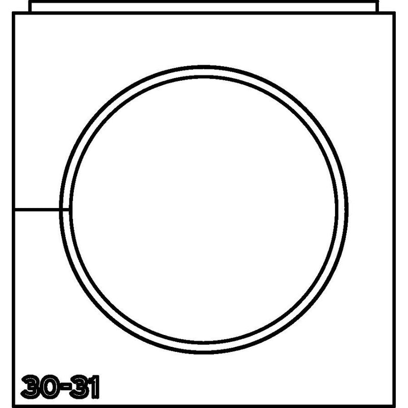 HellermannTyton - Kabelführung für Gehäuse/Schränke Einfachtülle VP-L_30-31 VarioPlate 30-31 mm − 10 Stück