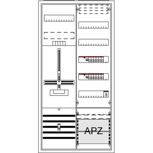 Striebel&John - Zähler-Komplettschrank Komplettschrank DA27CBW AP3Pkt.A271Z1V5A2