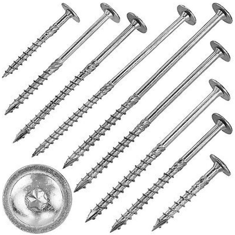 SL Rack - Holz-/Spanplattenschraube Doppelgewindeschraube 92109-275 Tellerkopf 8x275mm