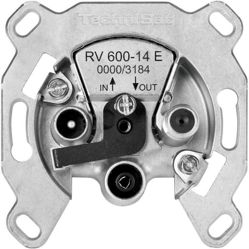 TechniSat - Antennensteckdose SAT-Durchgangsdose RV600-14E TechniPro