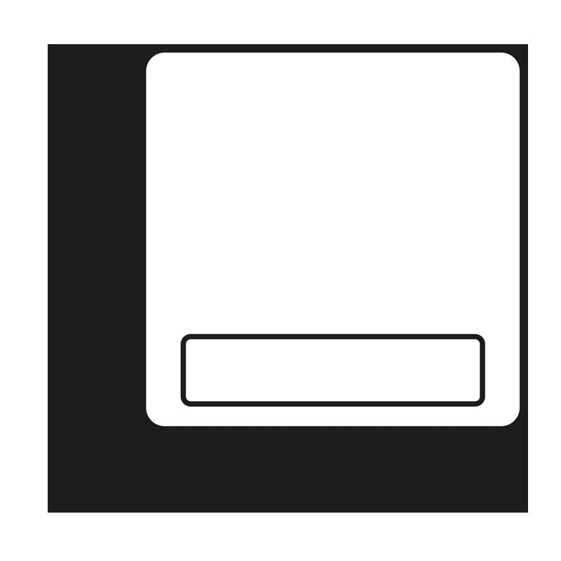 Jung - Abdeckung/Bedienelement für Installationsschalterprogramme Wippe Schriftfeld aws 60 NA WW für Schalter/Taster