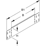 Niedax - Endstück für Kabelrinne Rinnenabschlussblech RADS 100.500 S 100x500mm − 20 Stück