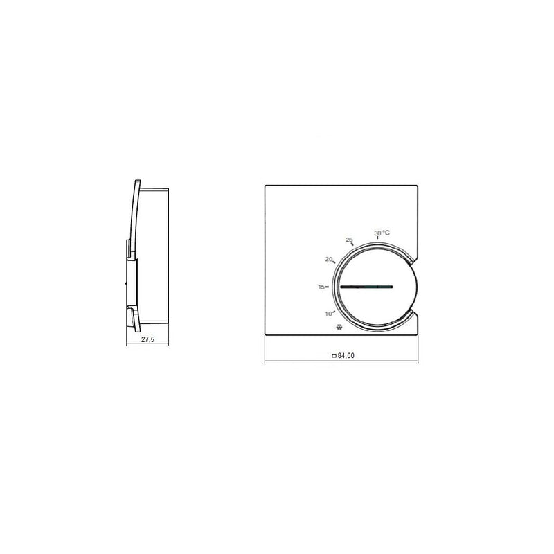 Eberle Controls - Raumthermostat/Uhrenthermostat Raumtemperaturregler RTR 9721
