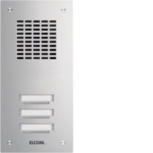 Elcom - Klingeltableau für Türkommunikation UP-Station TVM-3/1 f.3 WE, 1-reih.,Ed