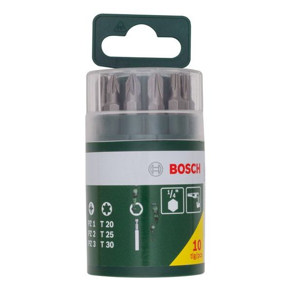 Bosch - Bit-Set Schrauberbit-Set, 2607019452 10-teilig inklusive