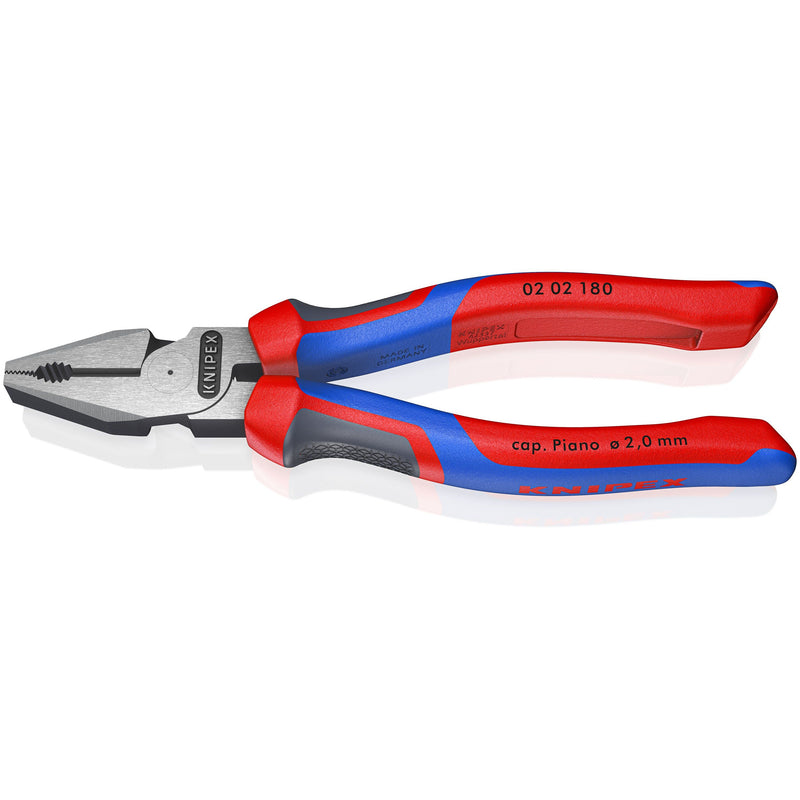 Knipex - Kombizange Kraft-Kombizange 02 180 SB schwarz, 180mm