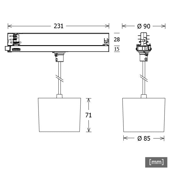 LTS Licht&Leuchten - Pendelleuchte LED-Pendelleuchte ORYOP203.10.930.45ws 3000K