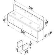 Assa Abloy effeff - Haftmagnet für Türfeststellanlage Montageset 828-6--------00