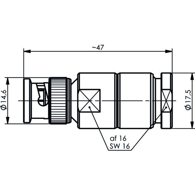 Telegärtner - Koax-Steckverbinder BNC-Kabelstecker 100023507 G31/32 RG11A/U,216/U