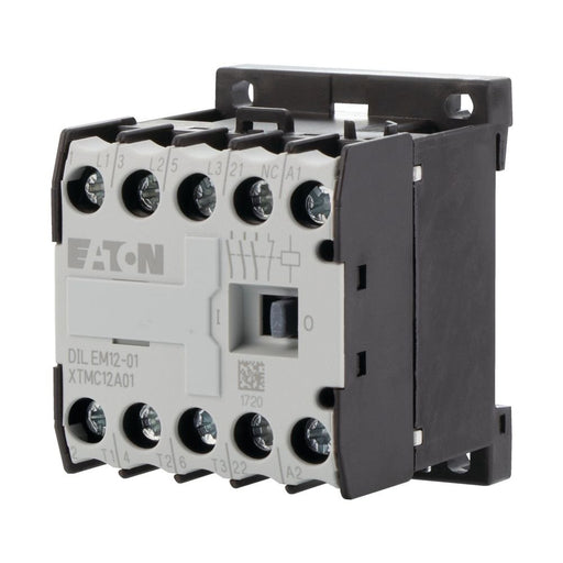 Eaton - Leistungsschütz zum Schalten von Wechselstrom Leistungsschütz DILEM12-01-G(24VDC) AC-3/400V,5,5kW,