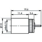 Telegärtner - Koax-Steckverbinder FME-Einpress-Stecker 100021090 − 750 Stück