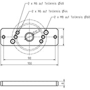 DELTA DORE - Zubehör/Ersatzteile für Tor-/Rollladenantriebe Antriebslager 4010-09 f.Antriebe m.Handk.