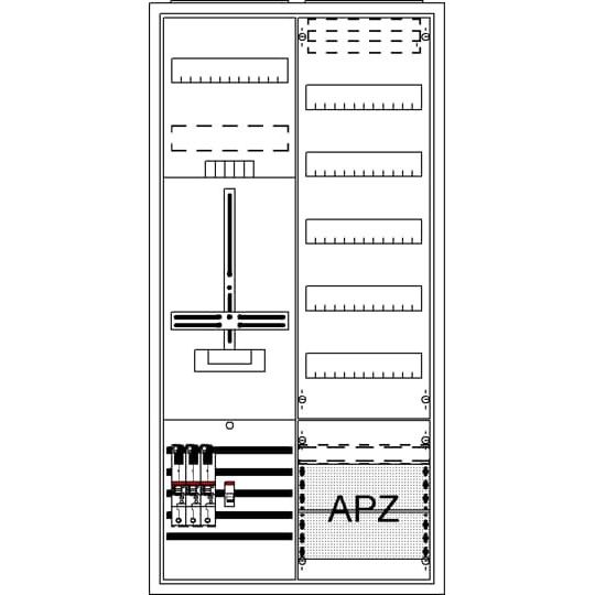 Striebel&John - Zähler-Komplettschrank Komplettschrank DA27BB5 AP3Pkt.A271Z1V5A2