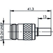 Telegärtner - Koax-Steckverbinder N-Kabelbuchse cr/cr 50Ohm 100024054 G30 (1.5/3.8)