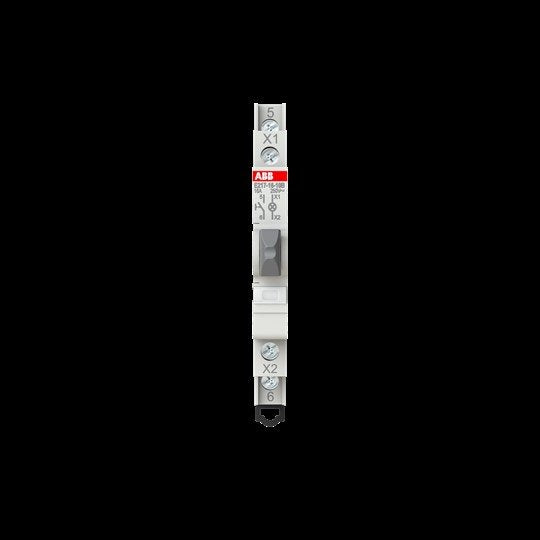 ABB Stotz S&J - Taster für Reiheneinbau Leuchttaster E217-16-10B weiß