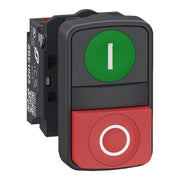 Schneider Electric - Drucktaster, Komplettgerät Doppeldruckt. Gn Rt 1S XB5AL734155 1Ö 22Mm Push In