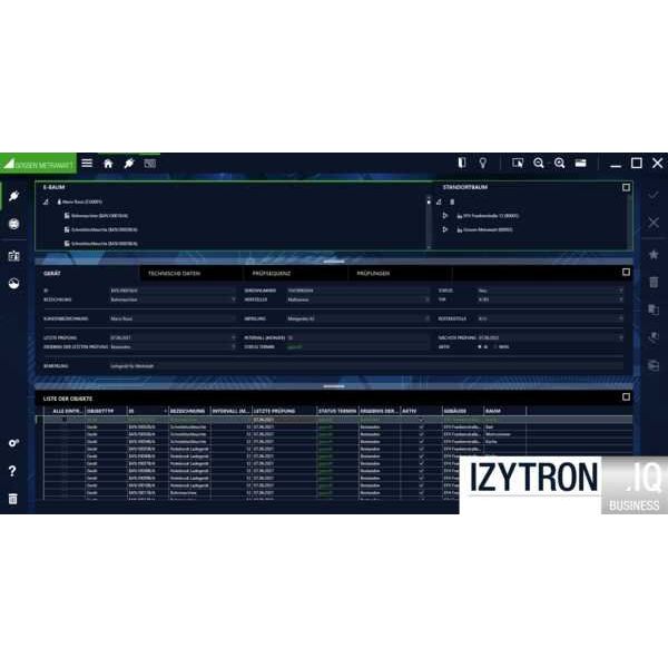 Gossen Metrawatt - Zubehör/Ersatzteile für Prüf- und Messgeräte (Elektro) Datenbanksoftware IZYTRONIQ #S103X