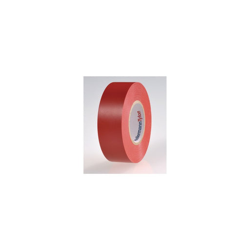 HellermannTyton - Klebeband Isolierband HTAPEFLEX152525PVCRD 25mm x 25m rot − 10 Stück