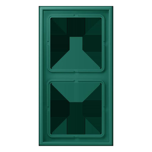 Jung - Abdeckrahmen Rahmen 2-fach LC 982 216 vert anglais