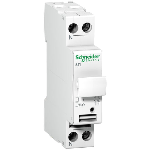 Schneider Electric - Halter für zylindrische Sicherung Sicherungsträger STI A9N15645 1P*N bis 10A