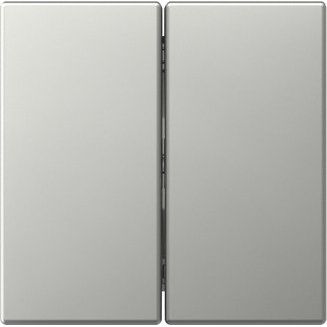 Gira - Abdeckung/Bedienelement für Installationsschalterprogramme Wippe 2f gerade 3495600 Edelstahl