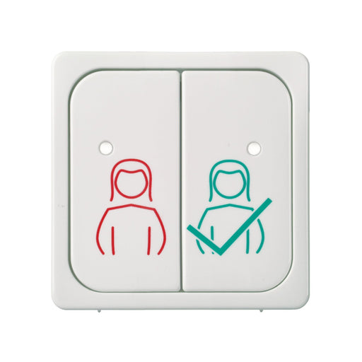 Elso - Zentralelement Klinikinstallation Tastfläche 2-fach 735824 reinweiß