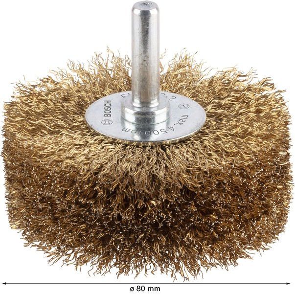 Bosch - Rotierende Drahtbürste PRO Wood Clean 2608622130 Scheibenbürste 80 x