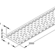 Niedax - Kabelrinne RL 35.150 F OV 35x150x3000mm − 3 Meter