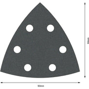 Bosch - Schleifpapier/Schleifvlies PRO F355 Schleifblatt, 93 2608605195 mm, G180, 5-tlg