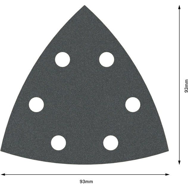 Bosch - Schleifpapier/Schleifvlies PRO F355 Schleifblatt, 93 2608605195 mm, G180, 5-tlg