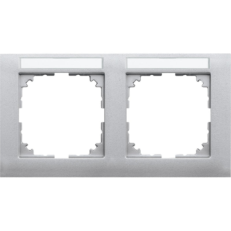 Merten - Abdeckrahmen Rahmen 2-fach MEG4021-3660 aluminium