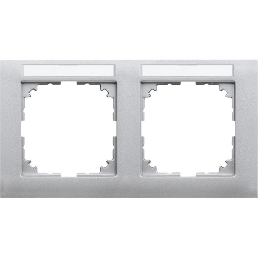 Merten - Abdeckrahmen Rahmen 2-fach MEG4021-3660 aluminium