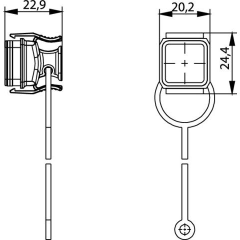 Telegärtner - Staubschutz für Steckverbindungen STX V14 Flanschschutzkappe 100022776