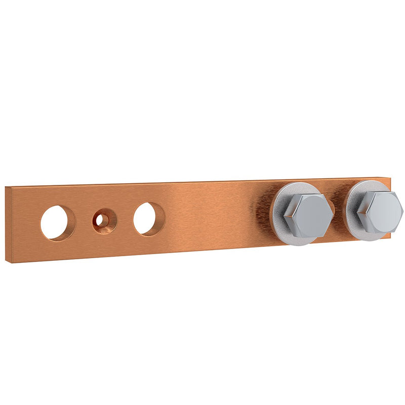 ABN - Sammelschienenklemme CU-Schiene FB0,5 30x10mm ABNPC33130 waagrecht gelocht − 20 Stück