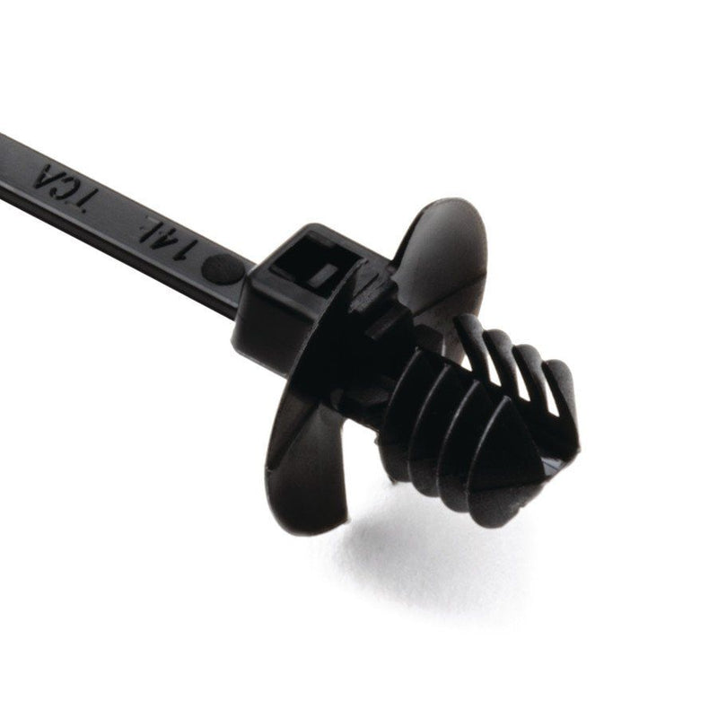 HellermannTyton - Kabelbinder T18RDP5 PA66 BK 500 100x2,5, schwarz − 500 Stück