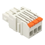 WAGO - Kabelsteckverbinder für Leiterplattensteckverbinder 1-Leiter-Federleiste,Hebel 2734-1103/327-000 PushinCAGECLAMP,lgr − 200 Stück