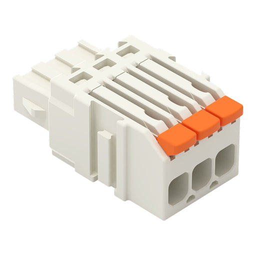 WAGO - Kabelsteckverbinder für Leiterplattensteckverbinder 1-Leiter-Federleiste,Hebel 2734-1103/327-000 PushinCAGECLAMP,lgr − 200 Stück