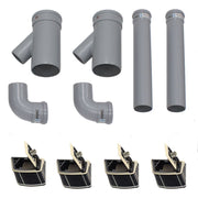 Vaillant - Anschluss-/Rohrbausatz Erweiterungs-Set 0020186772 4er-Kaskade DN130 PP