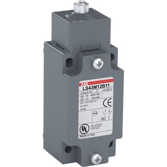 ABB Stotz S&J - Einzelpositionsschalter Standard-Positionsschalter LS43M12B11 Metall-Gehäuse IP66