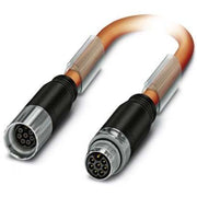 Phoenix Contact - Konfektioniertes Sensor-Aktor-Kabel Steckverbinder beidseitig K-7E-M17 M9/#1619325 kunststoffumspritzt − 2 Stück