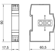 OBO Bettermann - Kombi-Ableiter für Informations-/MSR-Technik Blitzbarriere FRD 48 48V AC
