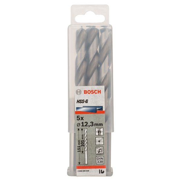 Bosch - Bohrer PRO Metal HSS-G 2608585540 Spiralbohrer 12,3 x