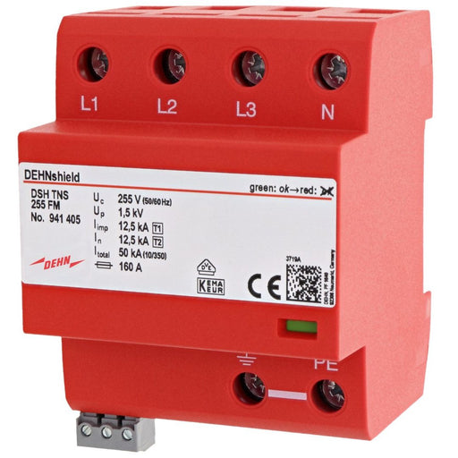 DEHN - Kombi-Ableiter für Energietechnik Kombi-Ableiter DSH TNS 255 FM TN-S-Sys., Typ 1+2