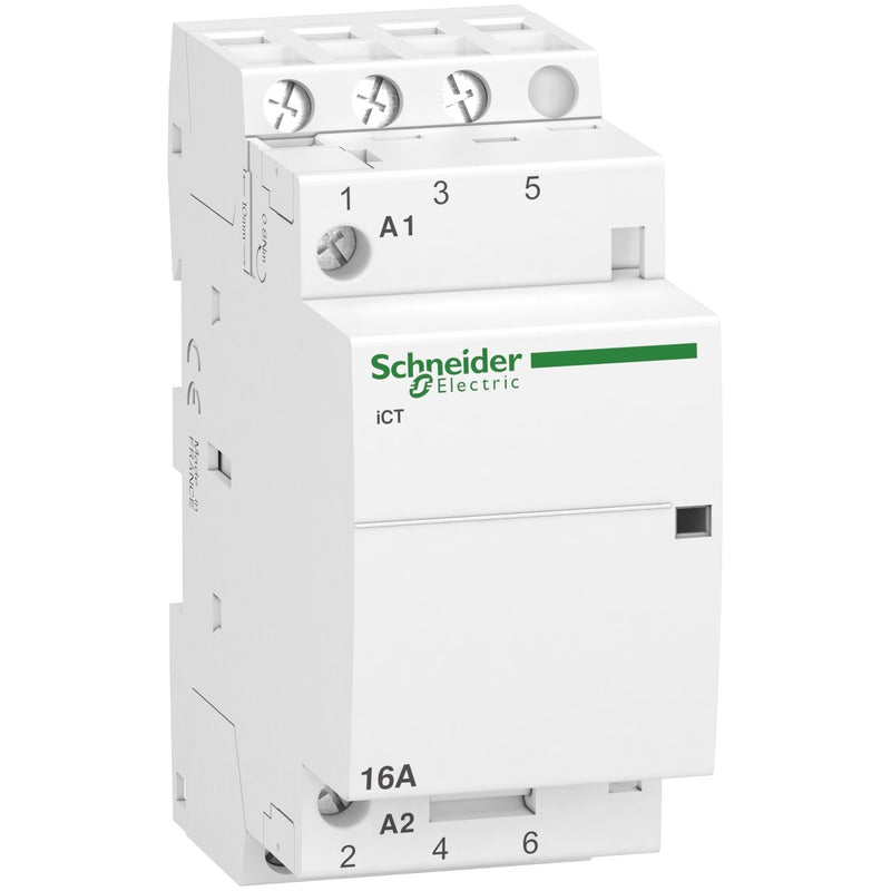 Schneider Electric - Installationsschütz für Reiheneinbau Installationsrelais A9C22813 3S 16A 220-240VAC