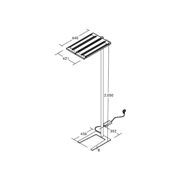Brumberg Leuchten - Stehleuchte LED-Stehleuchte 77412174MS 4000K, dim