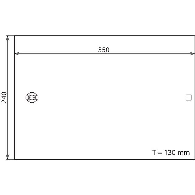 DEHN - Leergehäuse Potentialausgleich-Gehäuse DPG LSA 60 P f.6 LSA-Leiste 10/2