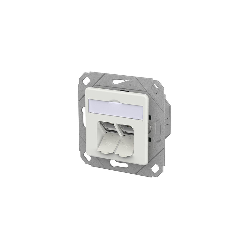 Metz Connect - Kommunikationsanschlussdose Kupfer RJ45 Anschlussdose LSA++ 130E381127-I UPk verkehrsweiß − 10 Stück